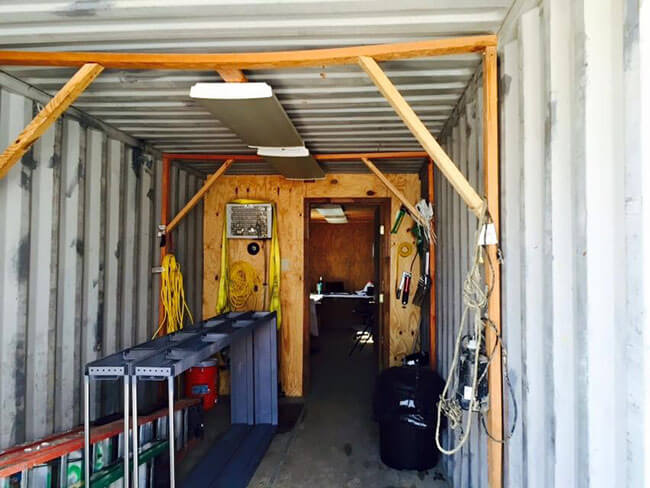 8x40 office/storage, container, inside, workbox